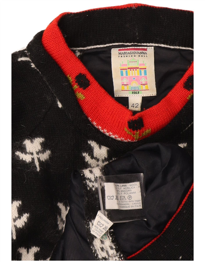 Maria Giovanna Womens Turtle Neck Jumper Sweater IT 42 Medium Black