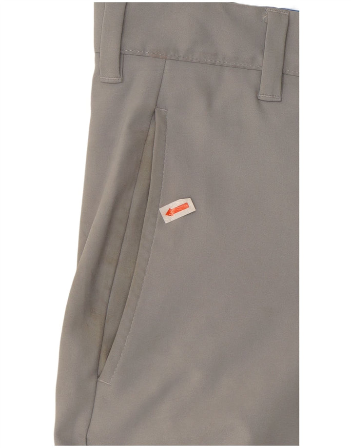 ADIDAS Mens Straight Chino Trousers W30 L30 Grey Polyester