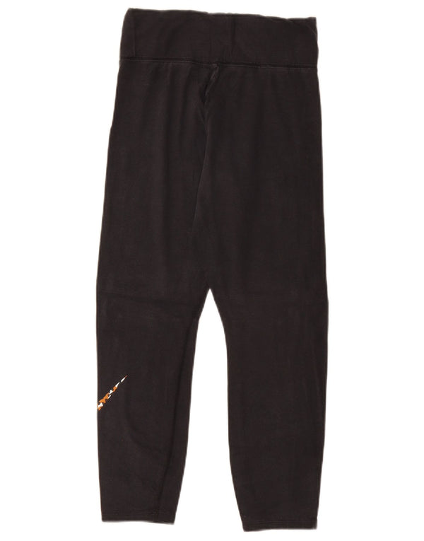 Nike Womens Graphic Crop Leggings UK 8 Small Black
