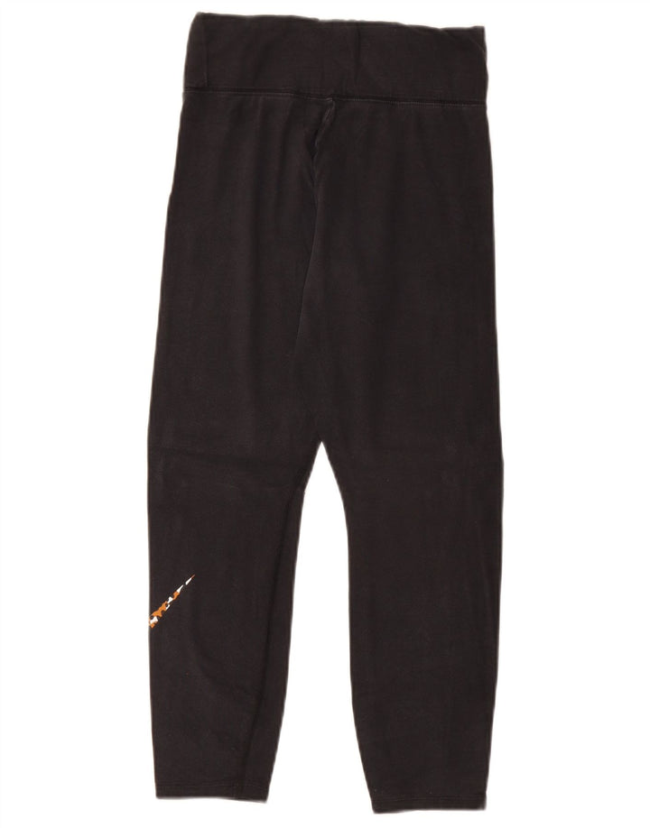 Nike Womens Graphic Crop Leggings UK 8 Small Black