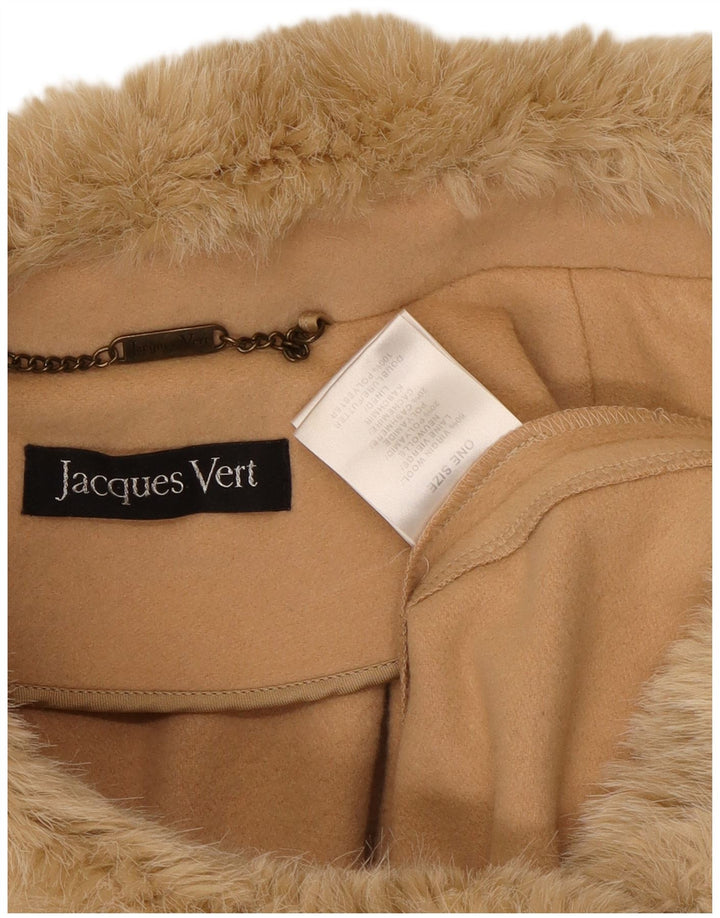 Jacques Vert Poncho-Mantel für Damen, Einheitsgröße, beige Wolle