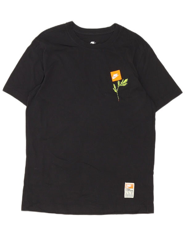 Nike T-shirt graphique pour homme en coton noir Taille L