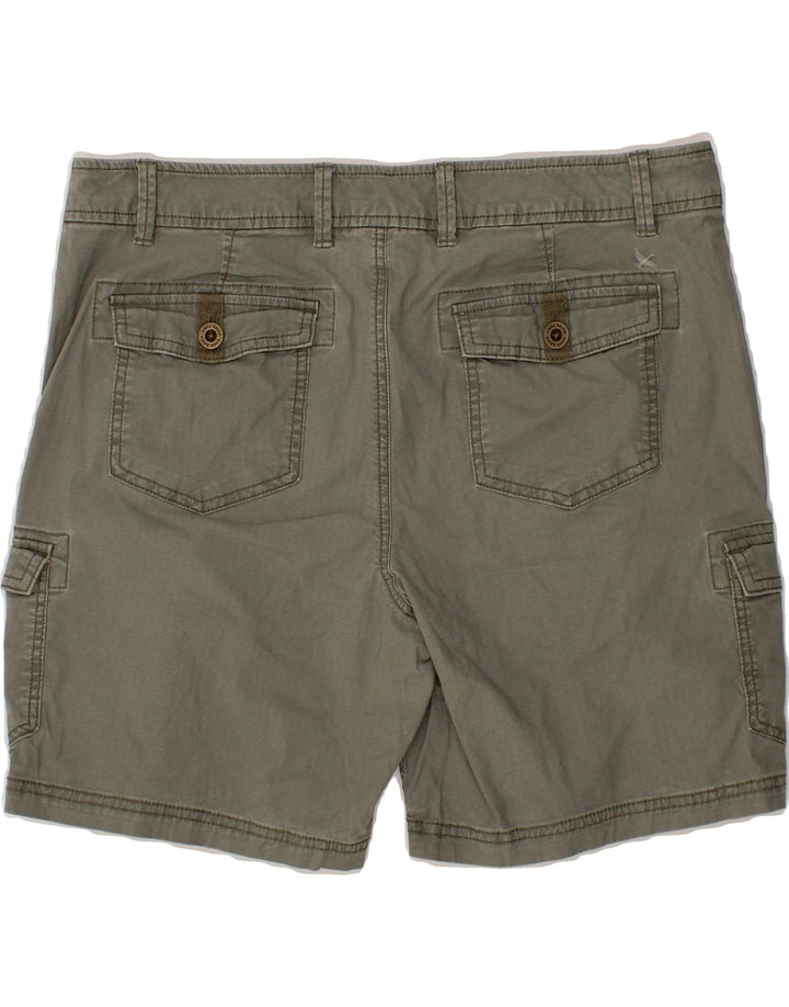 EDDIE BAUER Womens Cargo Shorts US 16 2XL W38   Grey Cotton Vintage Eddie Bauer and Second-Hand Eddie Bauer from Messina Hembry 