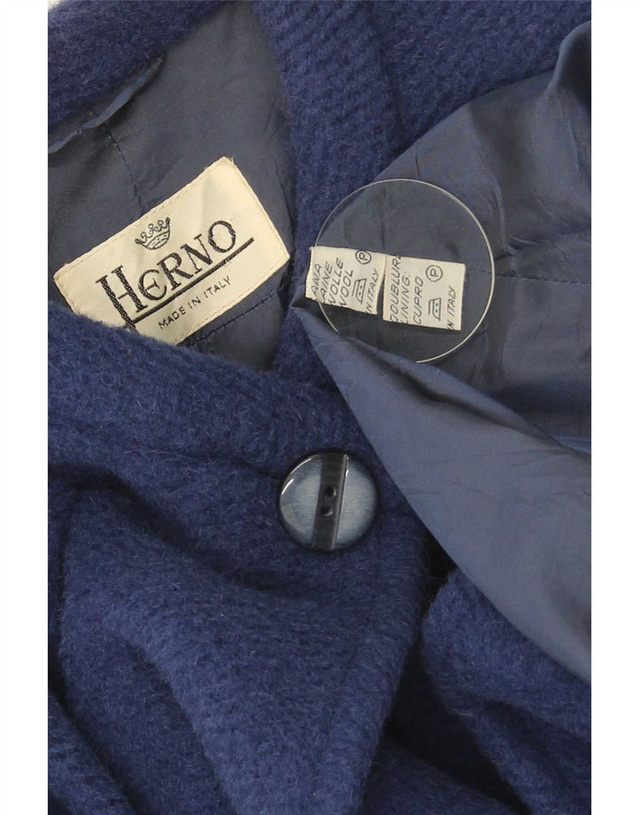 Herno Dame Oversized Overfrakke IT 42 Medium Blue Wool