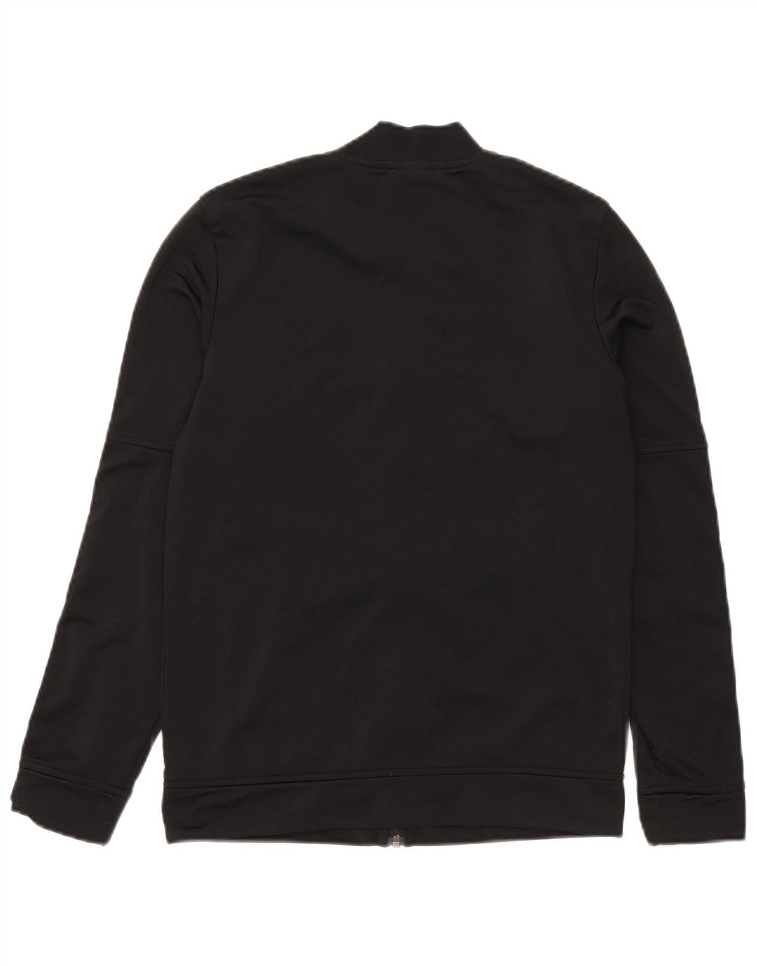 Adidas Womens Tracksuit Top Jacket UK 12/14 Medium Black Polyester