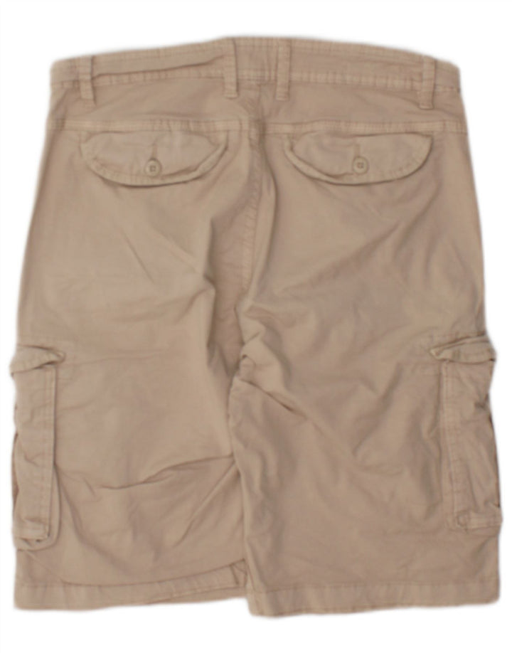 Jack & Jones Herre Cargo Shorts Små W29 Beige Bomuld