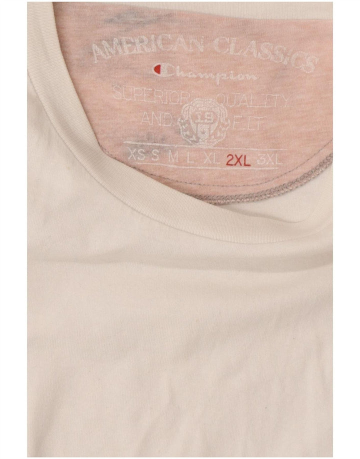 Champion Mens T-Shirt Top 2XL White