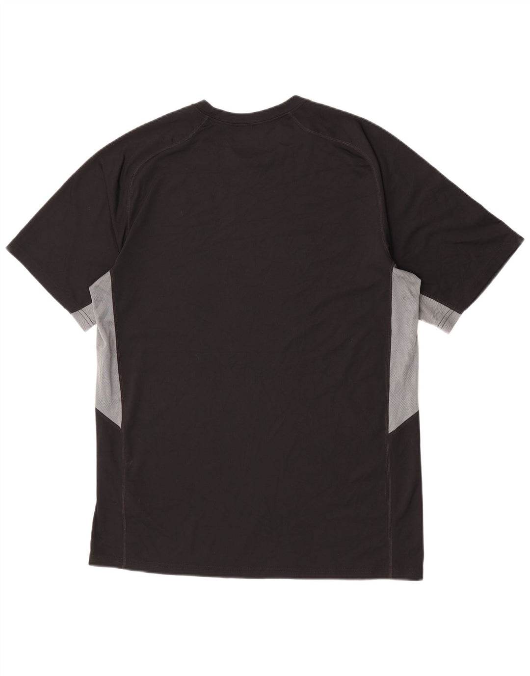 Nike Mens Dri Fit T-Shirt Top Large Black Colourblock Polyester