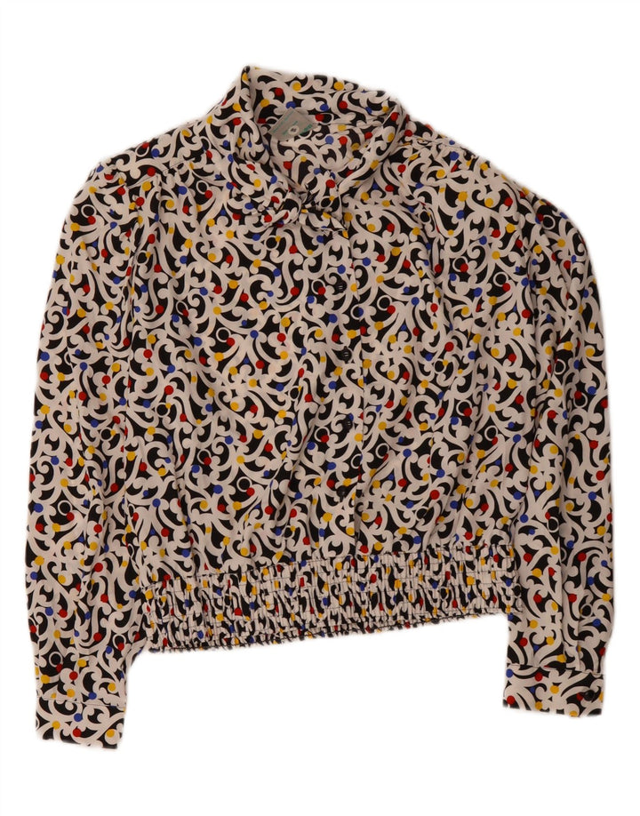 FRANKENWALDER Womens Crop Shirt Blouse EU 40 Medium Multicoloured Paisley Vintage Frankenwalder and Second-Hand Frankenwalder from Messina Hembry 