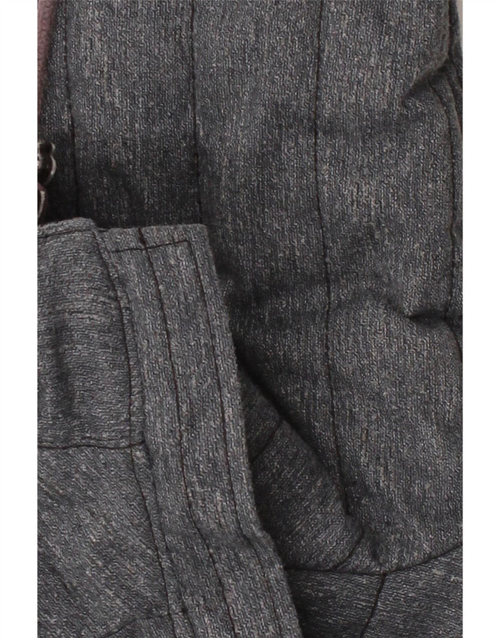 KHUJO Mens Hooded Padded Jacket UK 34 XS Grey Polyester