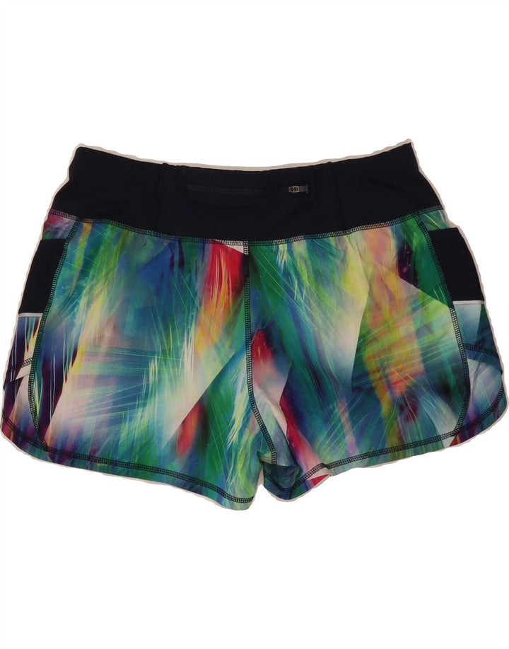 ATHLETA Womens Sport Shorts UK 14 Medium Multicoloured Colourblock Vintage Athleta and Second-Hand Athleta from Messina Hembry 