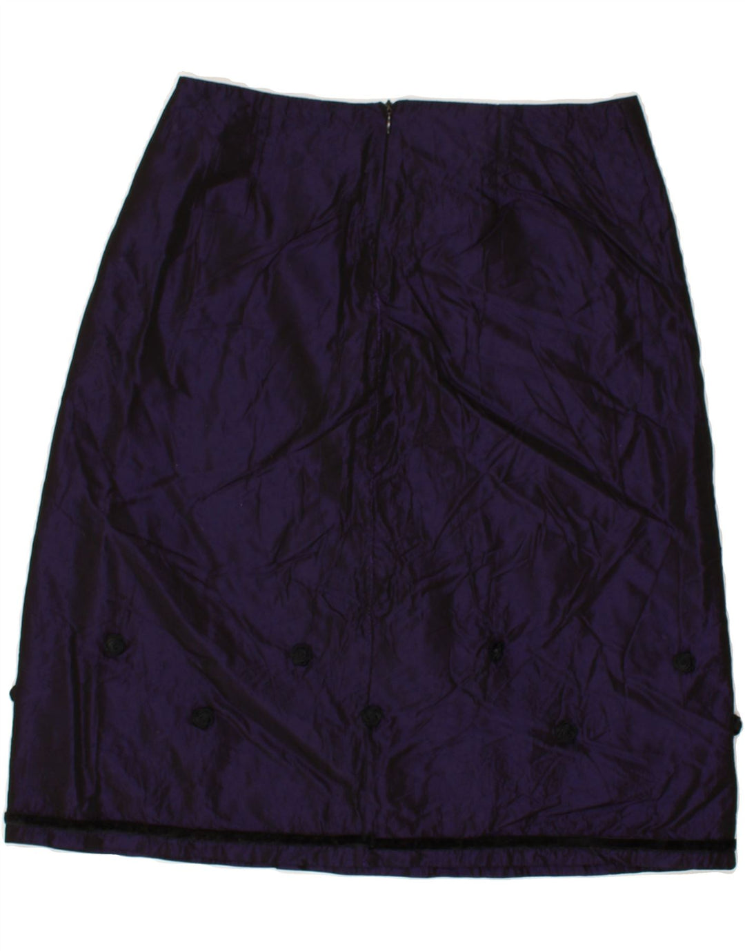 VINTAGE Womens Pencil Skirt Medium W28  Purple Floral Acetate | Vintage Vintage | Thrift | Second-Hand Vintage | Used Clothing | Messina Hembry 