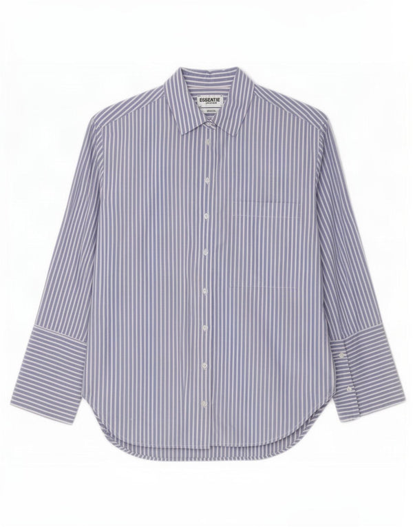 Camicia da donna Essentiel Antwerp taglia 34 XS cotone a righe blu