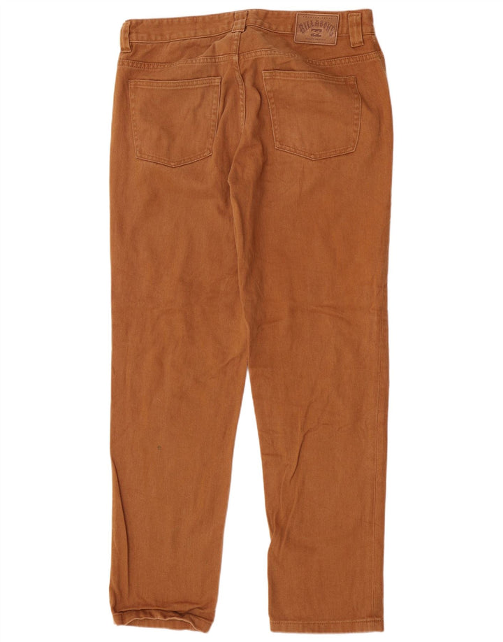 Billabong Mens Regular Straight Jeans W32 L31 Brown Cotton