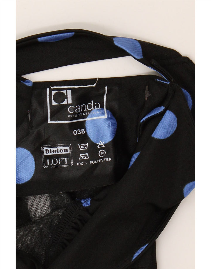 Canda Womens Halter Maxi Dress EU 38 Medium Black Spotted Polyester