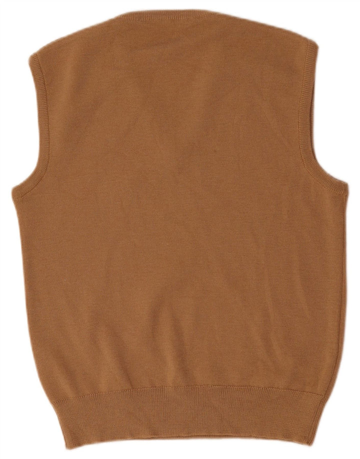 Canotta vintage da uomo IT 48 Lana beige medio