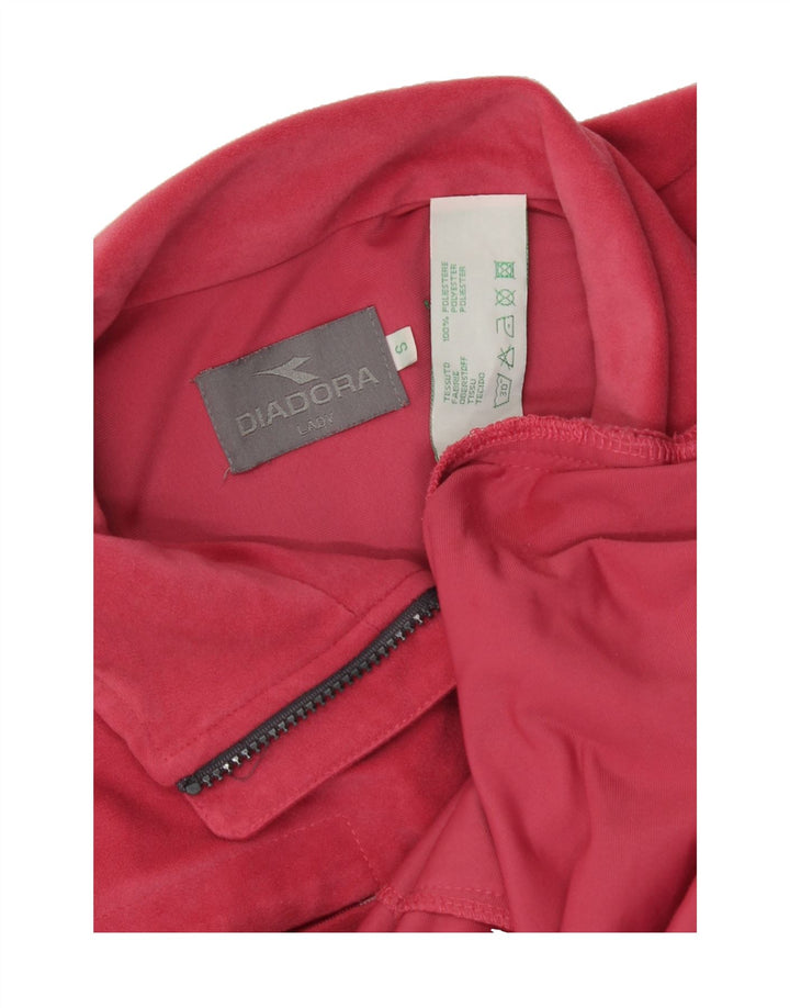 DIADORA Mens Tracksuit Top Jacket Small Red Polyester Vintage Diadora and Second-Hand Diadora from Messina Hembry 