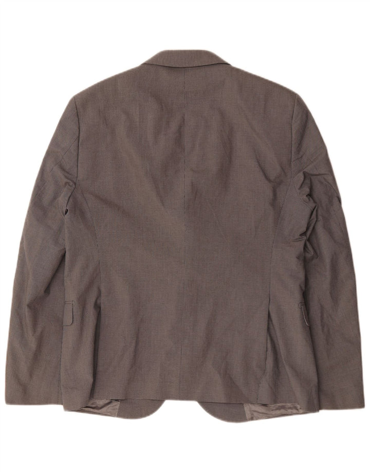 Daniele Alessandrini Veste Blazer 2 Boutons Homme IT 52 XL Pied-de-Poule Gris