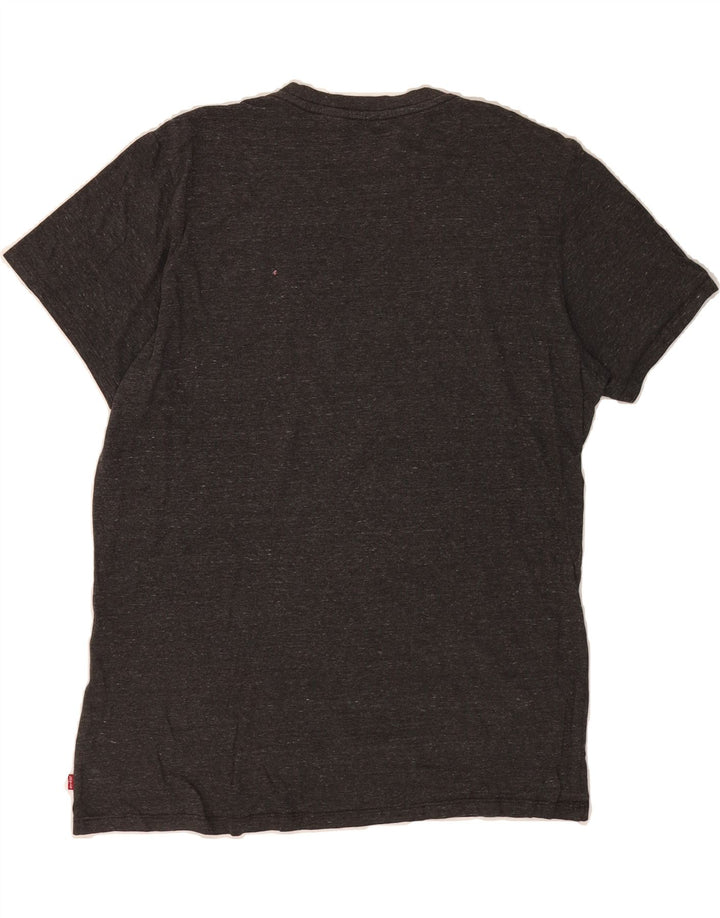 LEVI'S Mens Graphic T-Shirt Top Large Grey Flecked Vintage Levi's and Second-Hand Levi's from Messina Hembry 