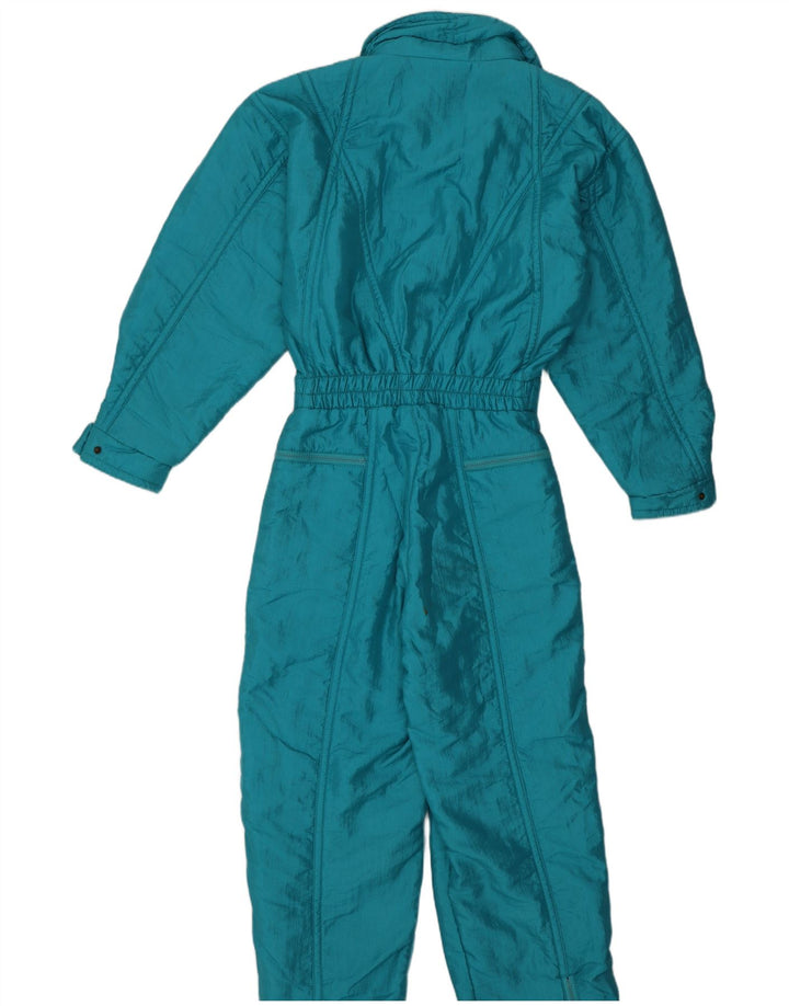 Ellesse Damen Skioverall IT 46 Large Blau Nylon Retro