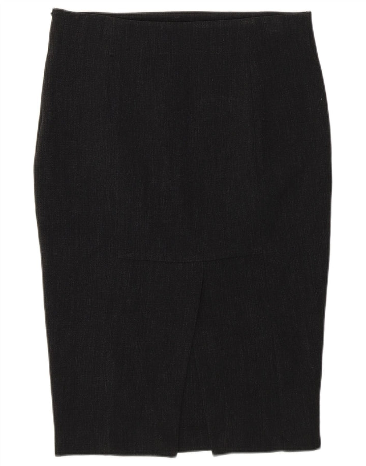 Zara Pencil Nederdel Medium W28 Grå Polyester til kvinder