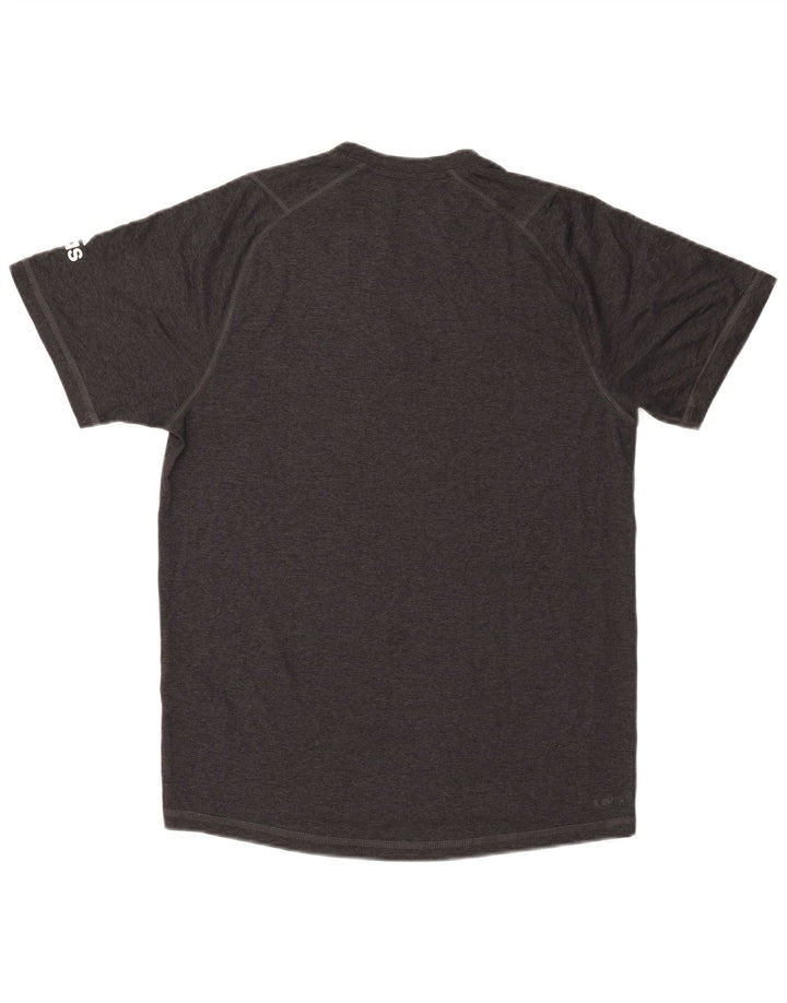 Adidas Mens Aeroready Graphic T-Shirt Top Small Grey Polyester