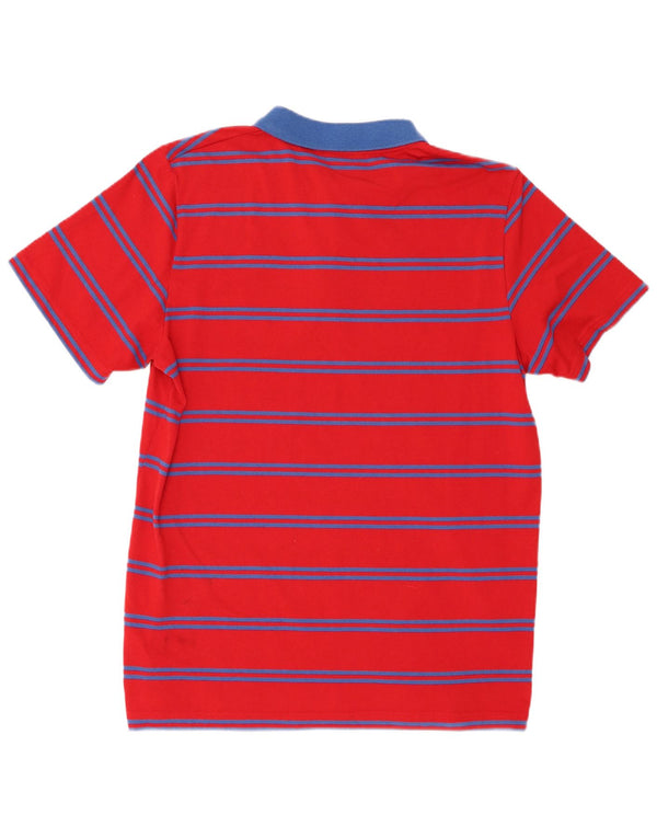 Camisa pólo masculina Sergio Tacchini grande poliéster listrado vermelho
