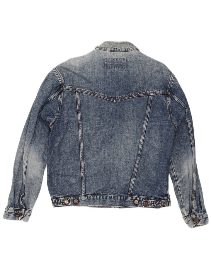 Wrangler Womens Denim Jacket UK 16 Large Blue Cotton