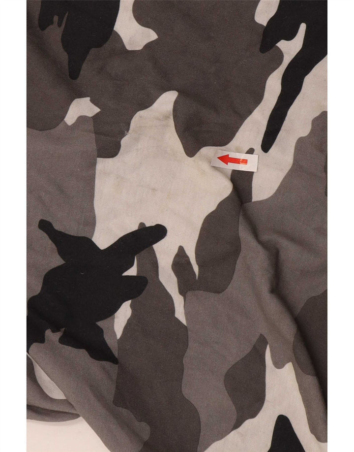 Adidas Mens Climalite T-Shirt Top Large Grey Camouflage Polyester