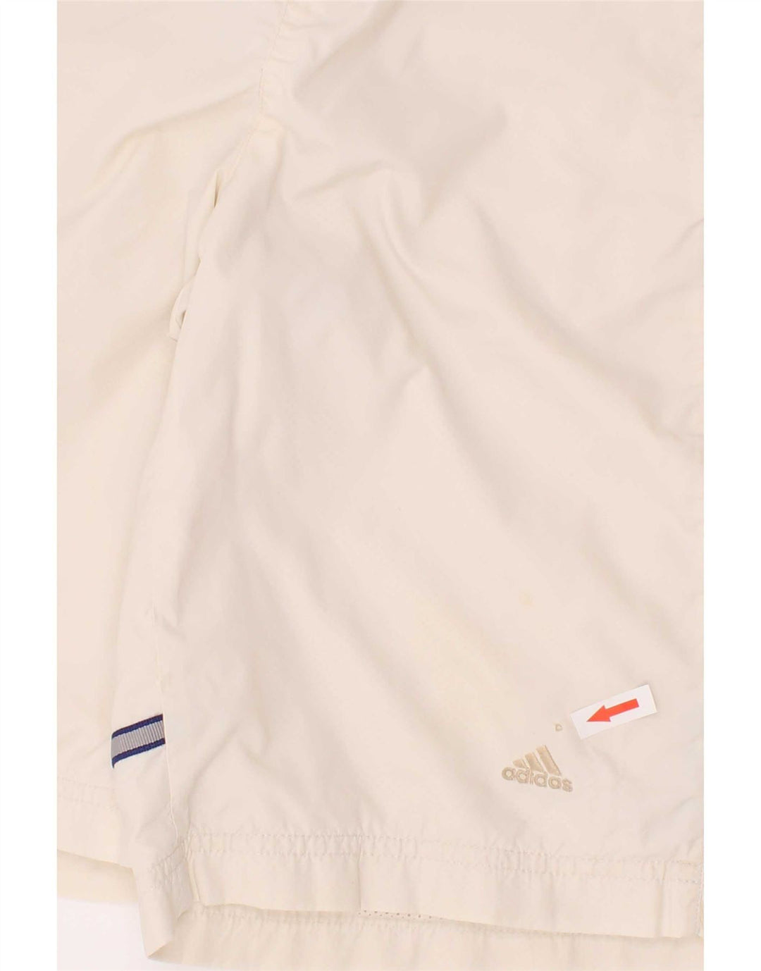 Adidas Boys Swimming Shorts 13-14 Years White Striped Polyester