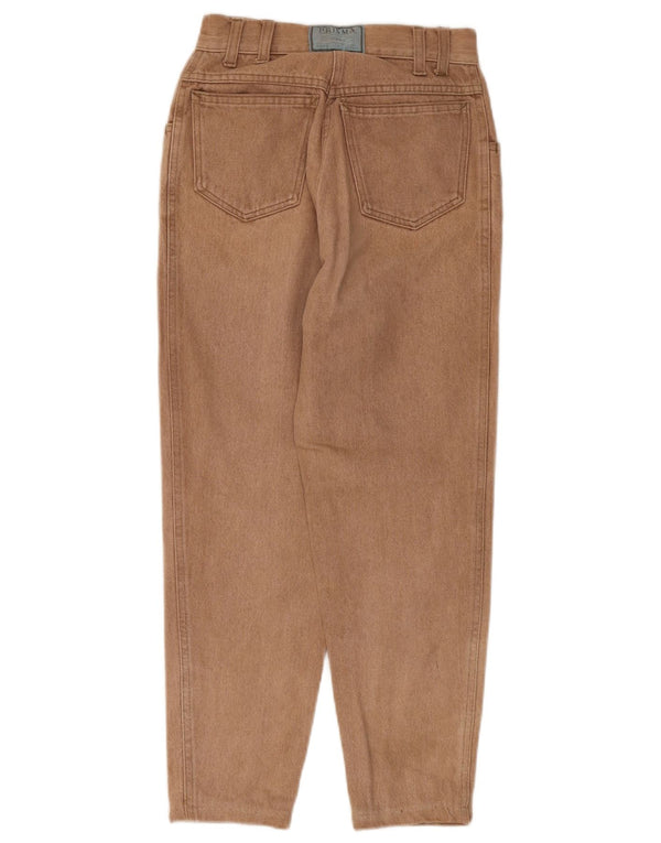 Prisma Womens Crop Højtaljede tilspidsede jeans UK 10 Small W24 L24 Brun