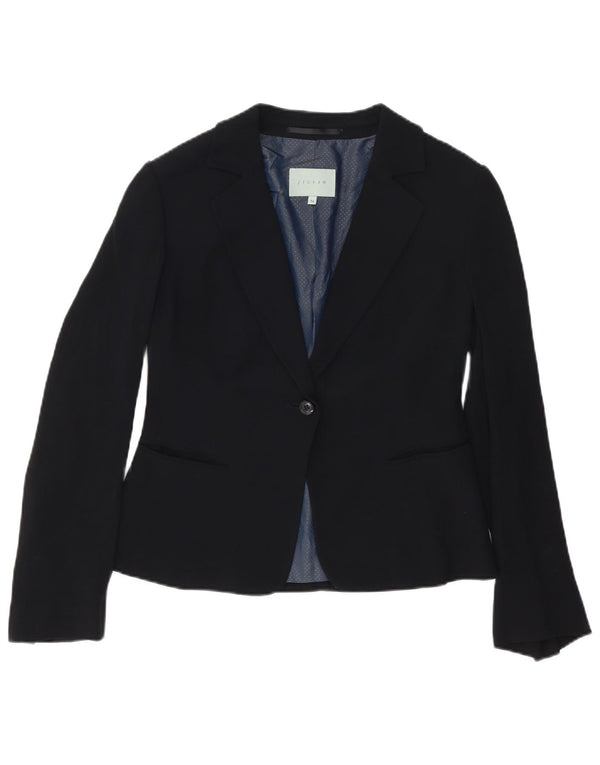 Jachetă Blazer pentru femei Jigsaw cu 1 nasture UK 14 Medium Black