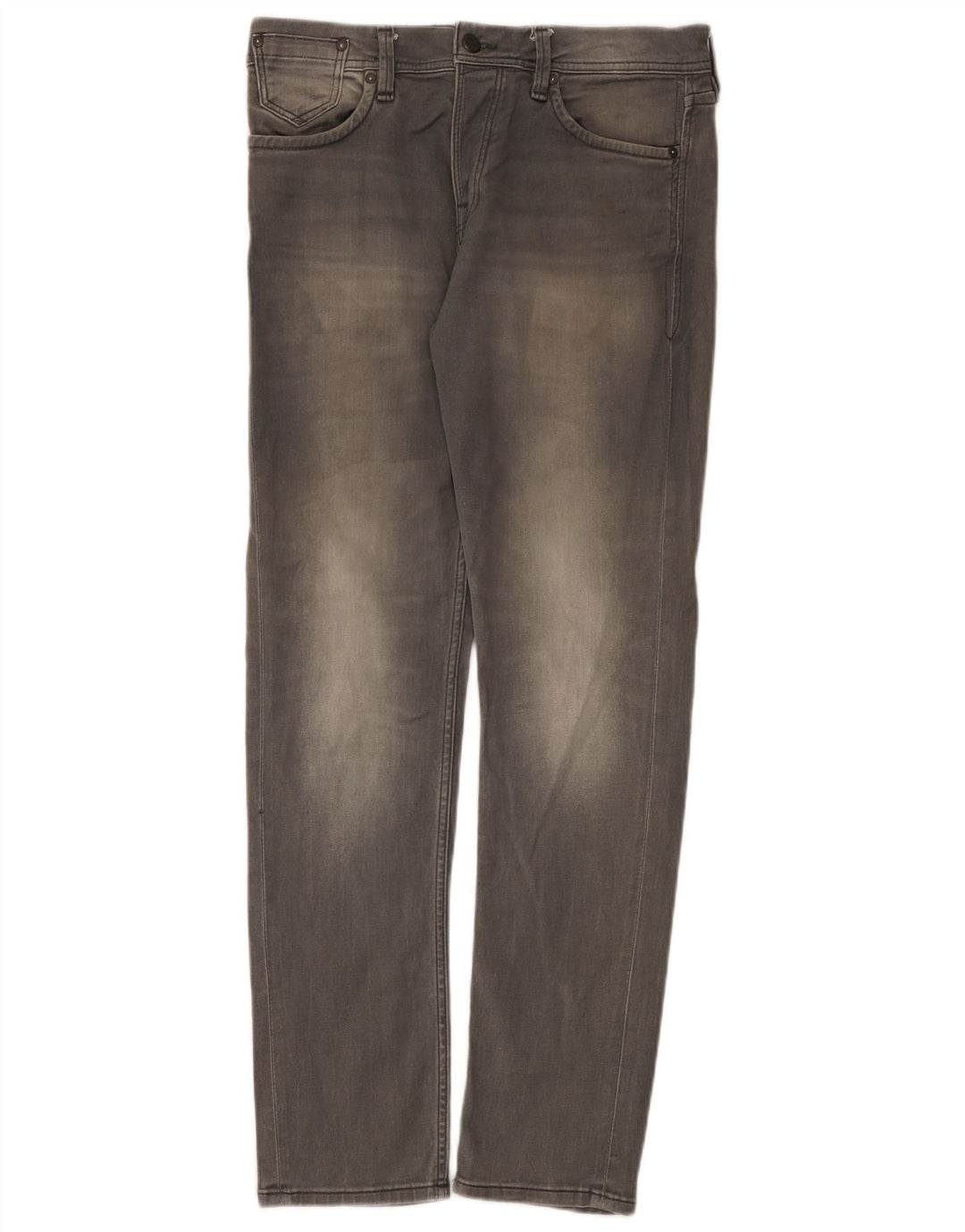 Jack & Jones Mens Slim Jeans W29 L32 Grey Cotton