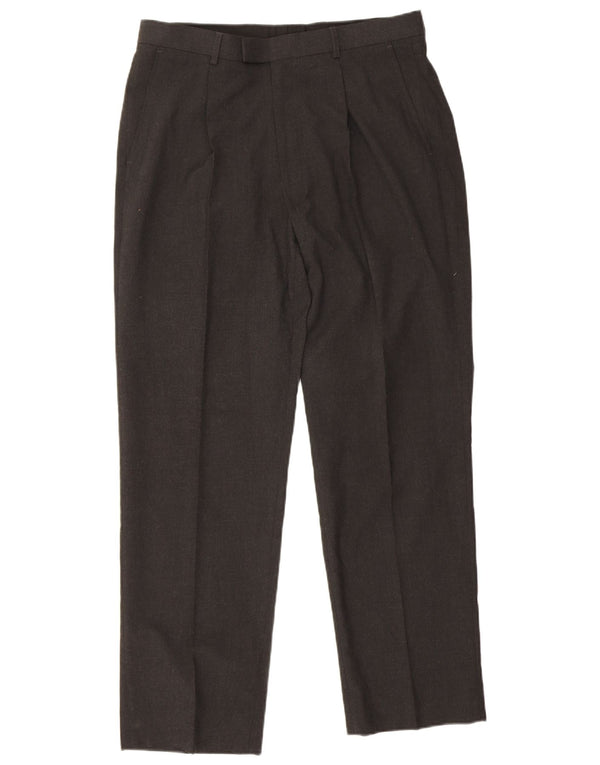 Marks & Spencer Herre Pegged Suit Bukser W34 L31 Grå Polyester