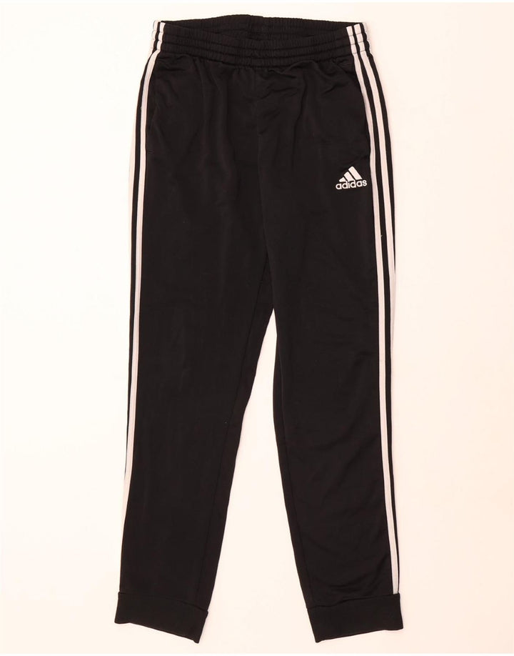 ADIDAS Mens Tracksuit Trousers Joggers Small  Black Polyester