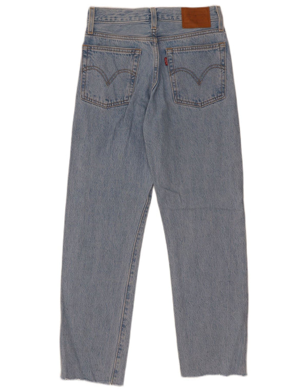 Levi's Damen Wedge Straight Jeans W24 L28 Blaue Baumwolle