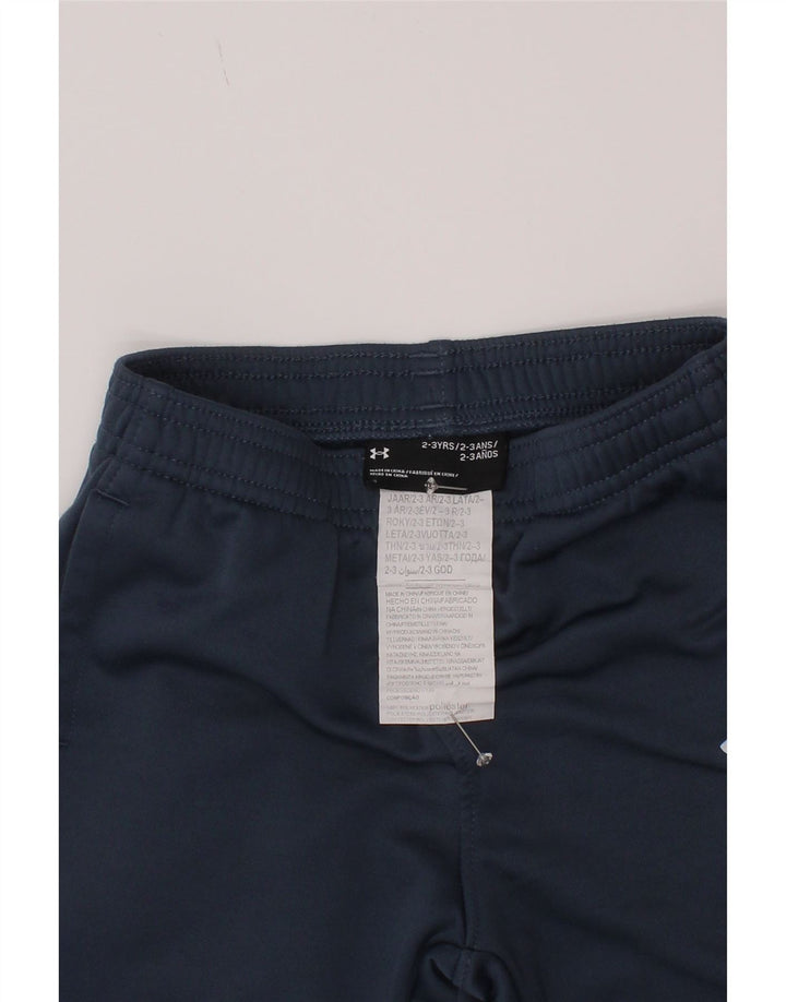 Pantaloni da tuta da ragazzo Under Armour da jogging 2-3 anni in poliestere blu navy