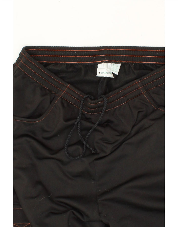 DIADORA Mens Cargo Tracksuit Trousers UK 42 Large Black Polyester Vintage Diadora and Second-Hand Diadora from Messina Hembry 
