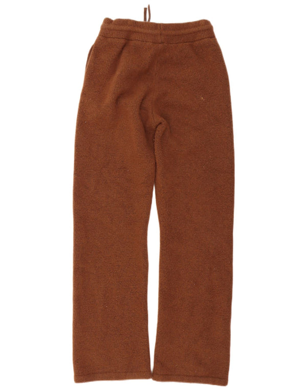 Adidas Womens Tracksuit Trousers UK 4/6 XS Brown Polyamide