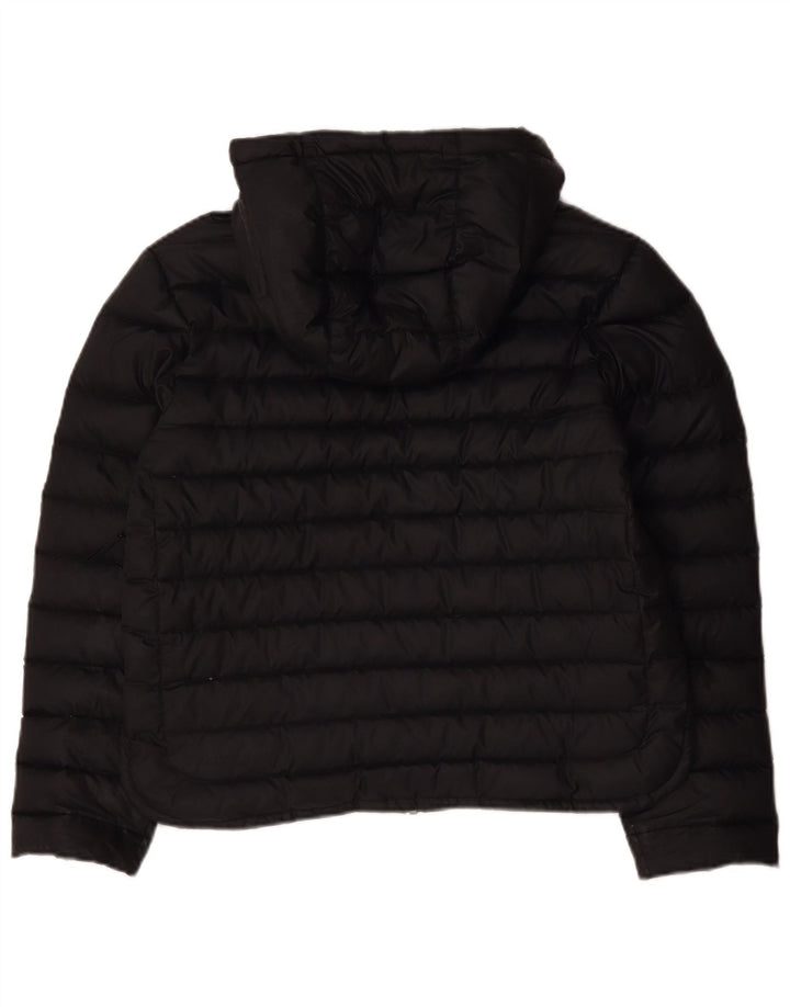 Nike Womens Hooded Oversized Padded Jacket UK 6 XS Black Polyester