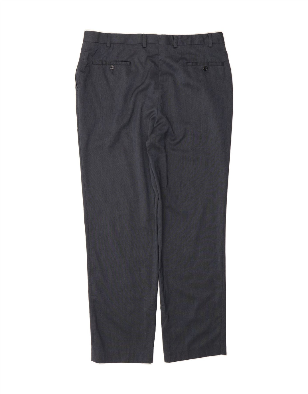 MICHAEL KORS Mens Straight Suit Trousers W38 L32 Navy Blue Polyester Vintage Michael Kors and Second-Hand Michael Kors from Messina Hembry 