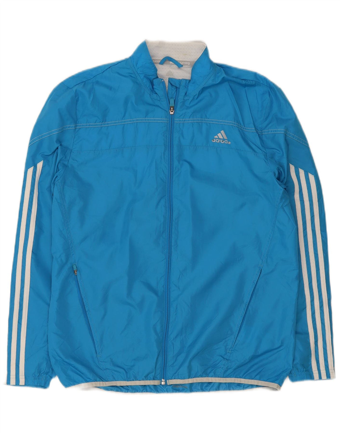 Adidas Mens Treino Top Jaqueta Poliéster Azul Médio
