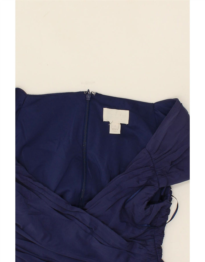 J. CREW Womens A-Line Dress US 4 Small Blue Acetate Vintage J. Crew and Second-Hand J. Crew from Messina Hembry 