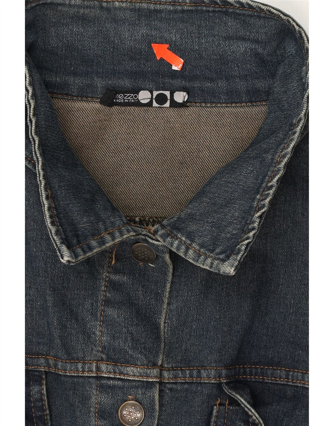 VINTAGE Womens Denim Jacket IT 44 Medium Blue Cotton Vintage Vintage and Second-Hand Vintage from Messina Hembry 