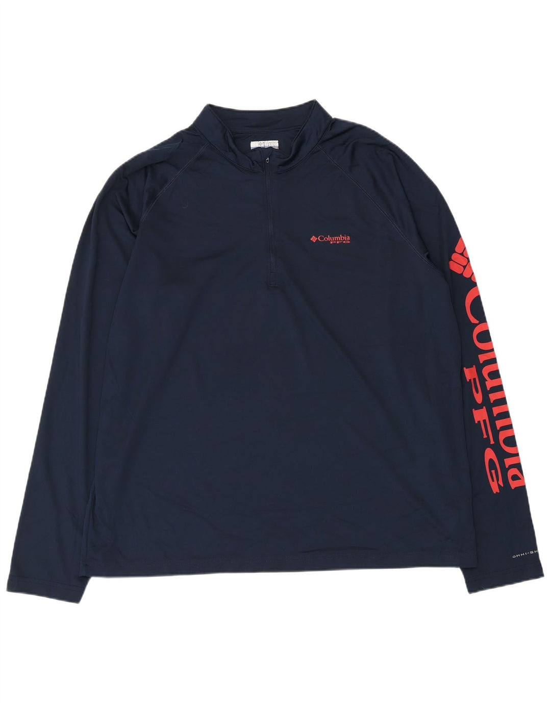 Columbia Herre Omni-Shade Grafisk Pullover Træningsdragt Top XL Navy Blue