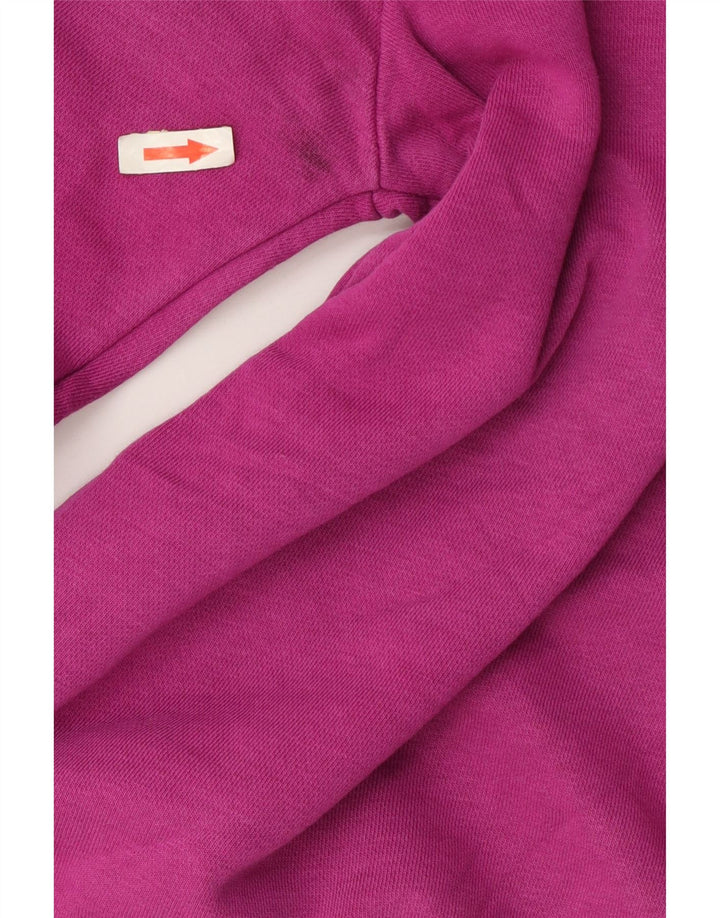 Nike Womens Oversized Sweatshirt Jumper UK 10 Small Pink Cotton