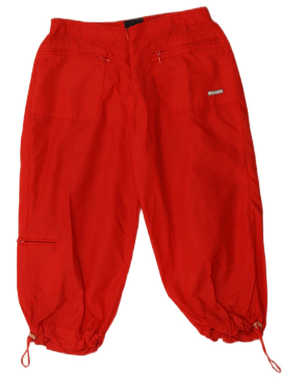 Champion Damen Jogger Caprihose Medium W28 L19 Rot Polyamid