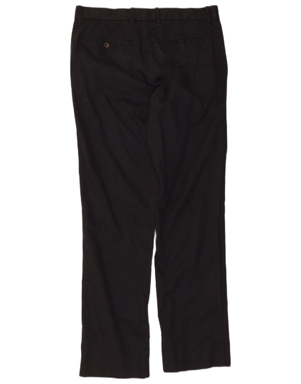Gap Mens Straight Chino Trousers W32 L32 Black Pinstripe Cotton