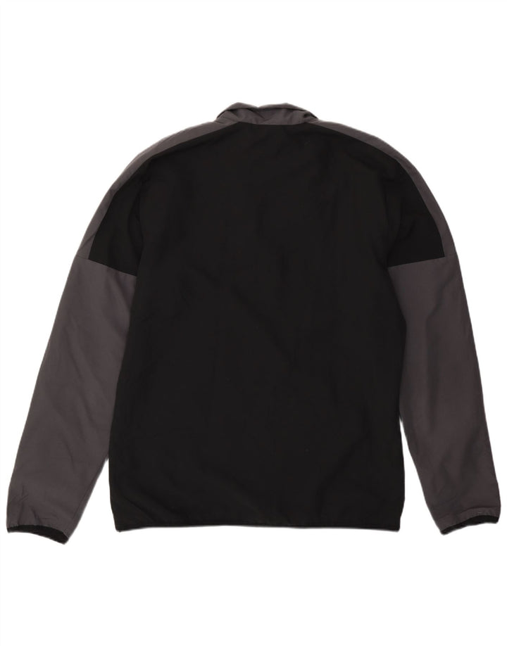 Reebok Herren-Trainingsanzugoberteil, Jacke, Größe S, Schwarz, Farbblock