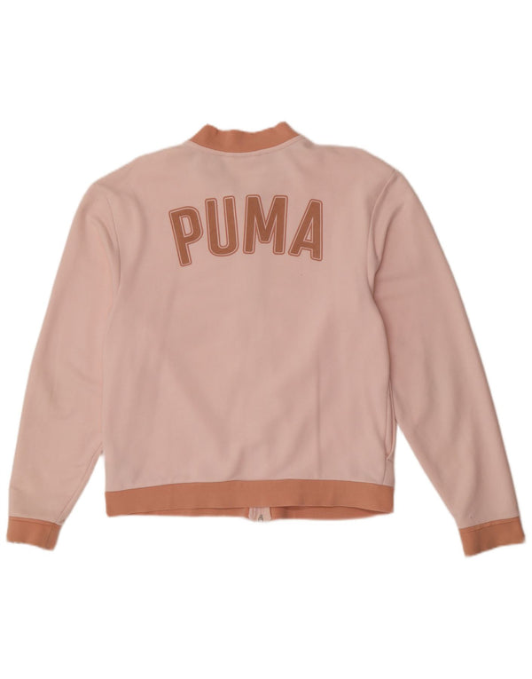 Puma Veste de survêtement graphique pour femme UK 12 Rose moyen Colourblock